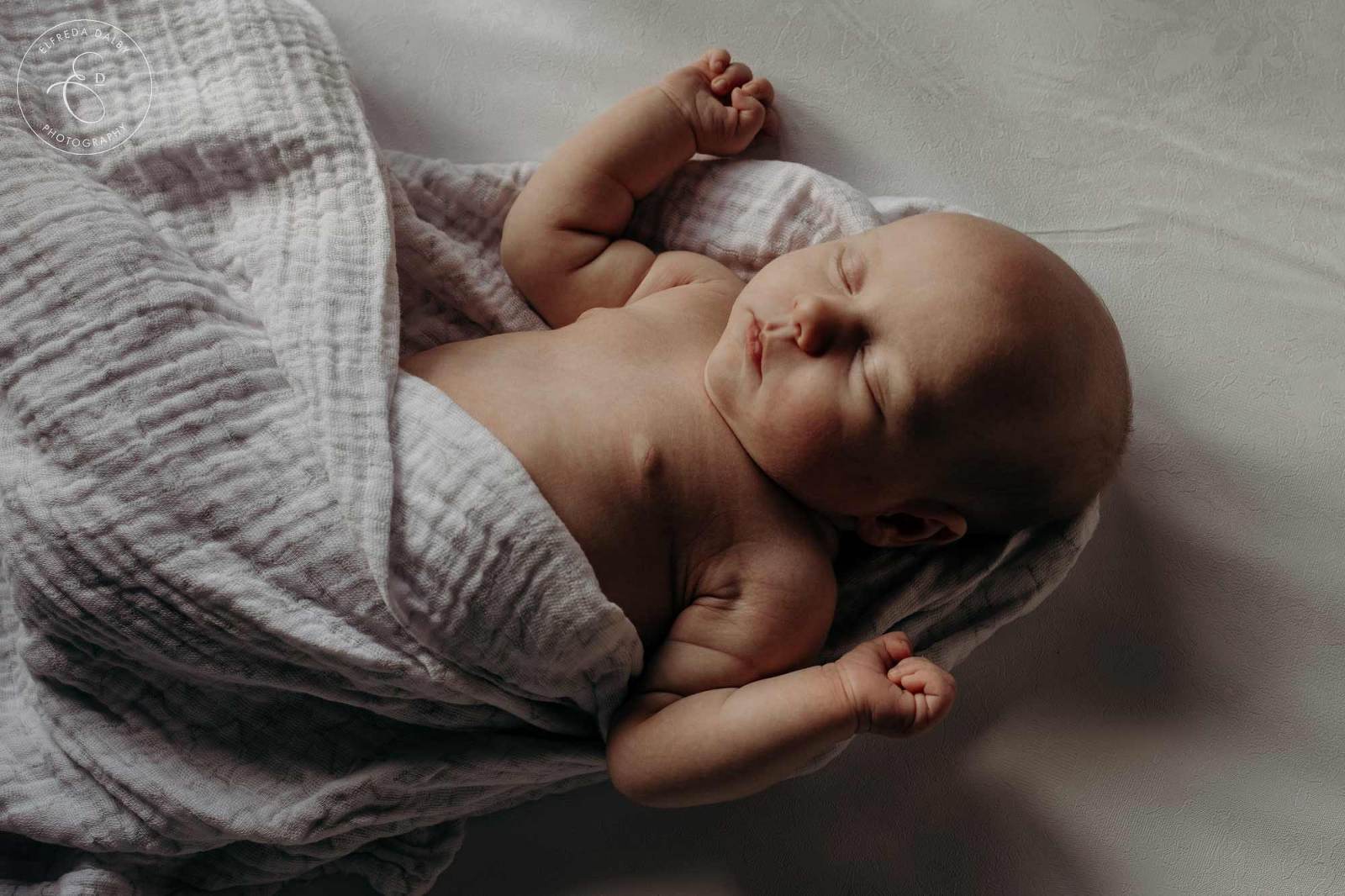 Sleeping newborn baby